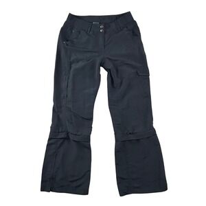 MEC‎ Convertible Cargo Pants Zip-Off Women's 6 Short Black Hiking